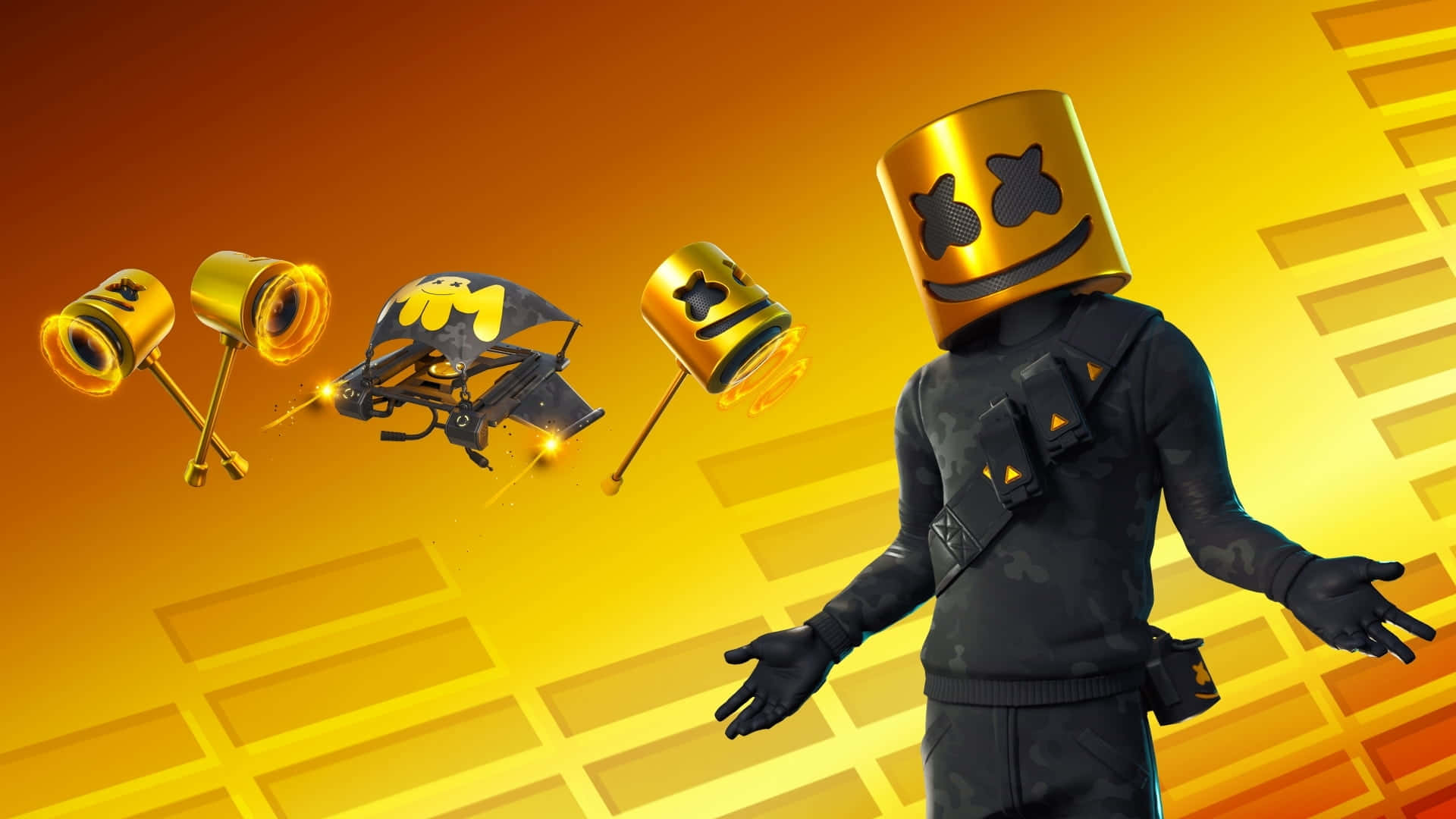 "Celebrate your Victory Royale with the Iconic Marshmello In-Game Concert!" Wallpaper