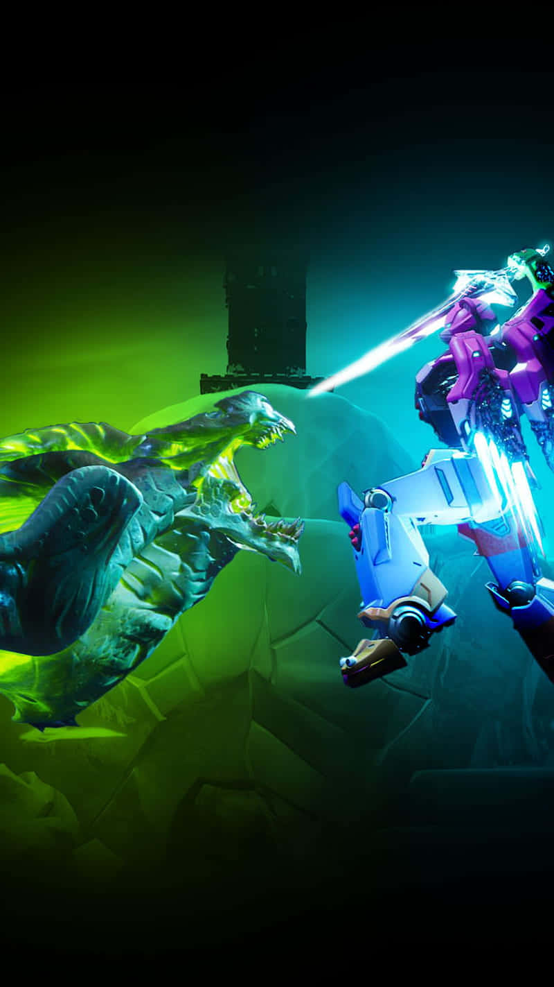 Fortnite_ Mecha_vs_ Monster_ Showdown Wallpaper