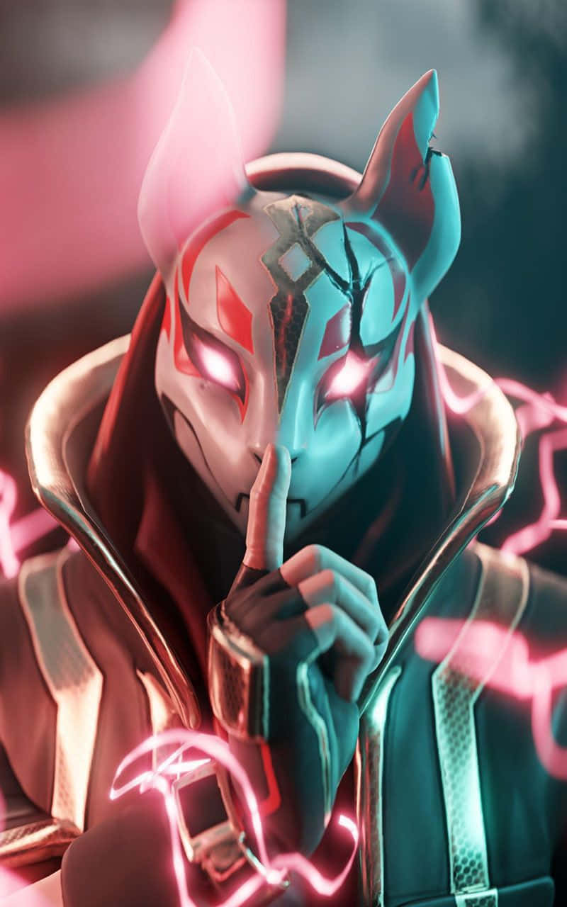 Fortnite_ Mysterious_ Masked_ Figure Wallpaper