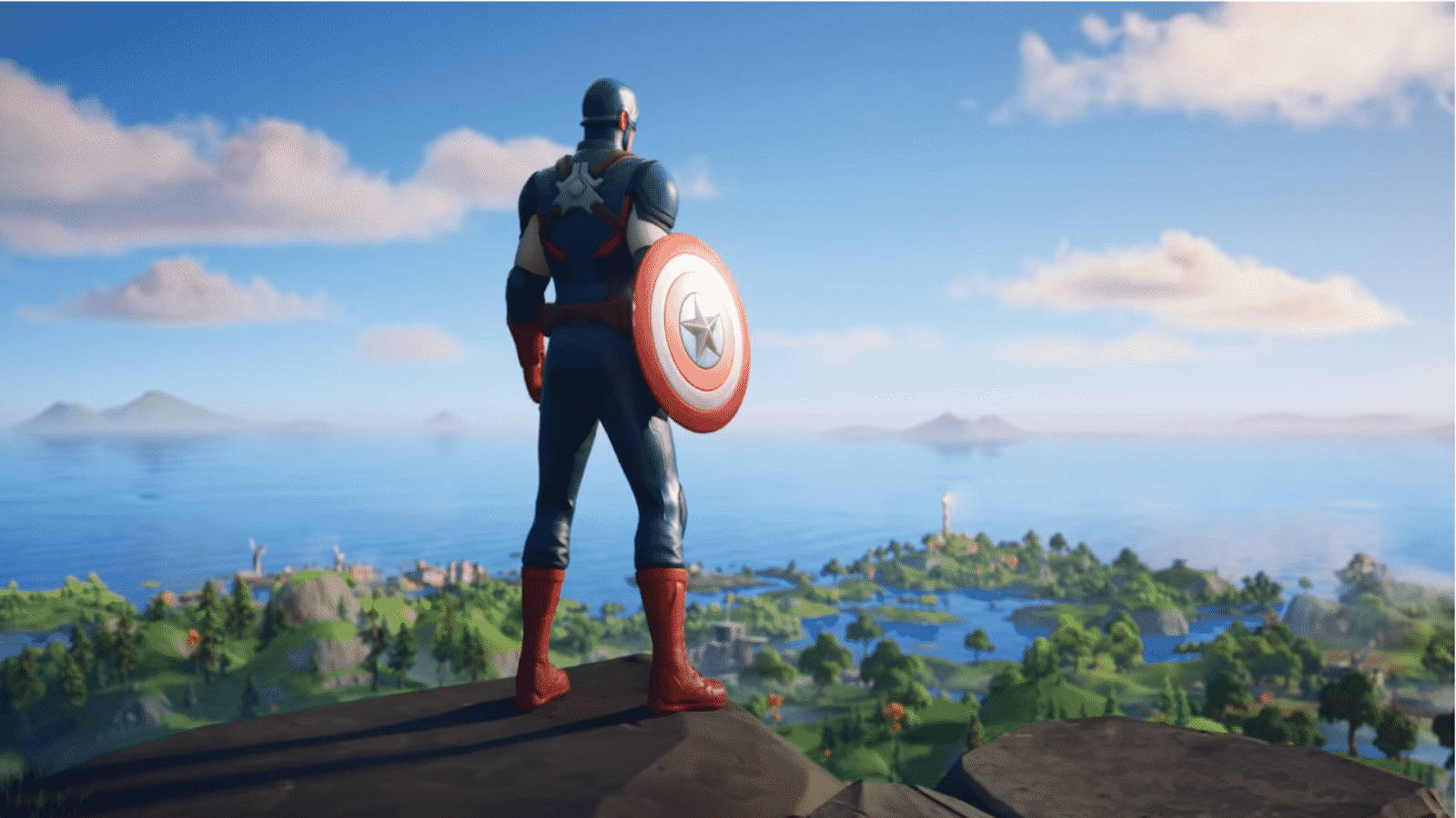 Fortnite Outfit Captain America Laptop