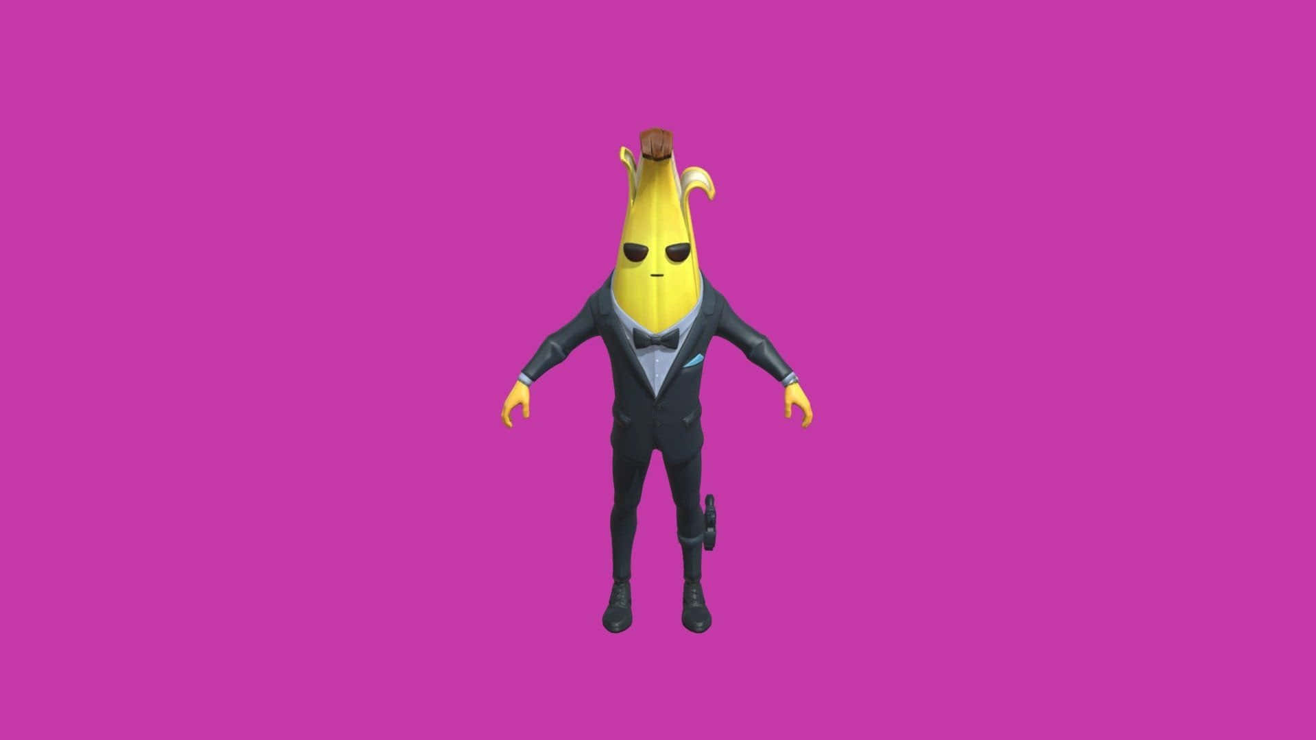 A Banana Dressed In A Suit And Tie Wallpaper