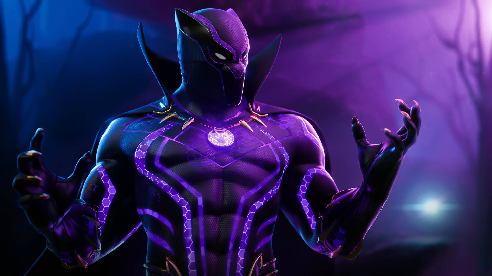 Fortnite Pfp Black Panther Marvel Series Outfit Background