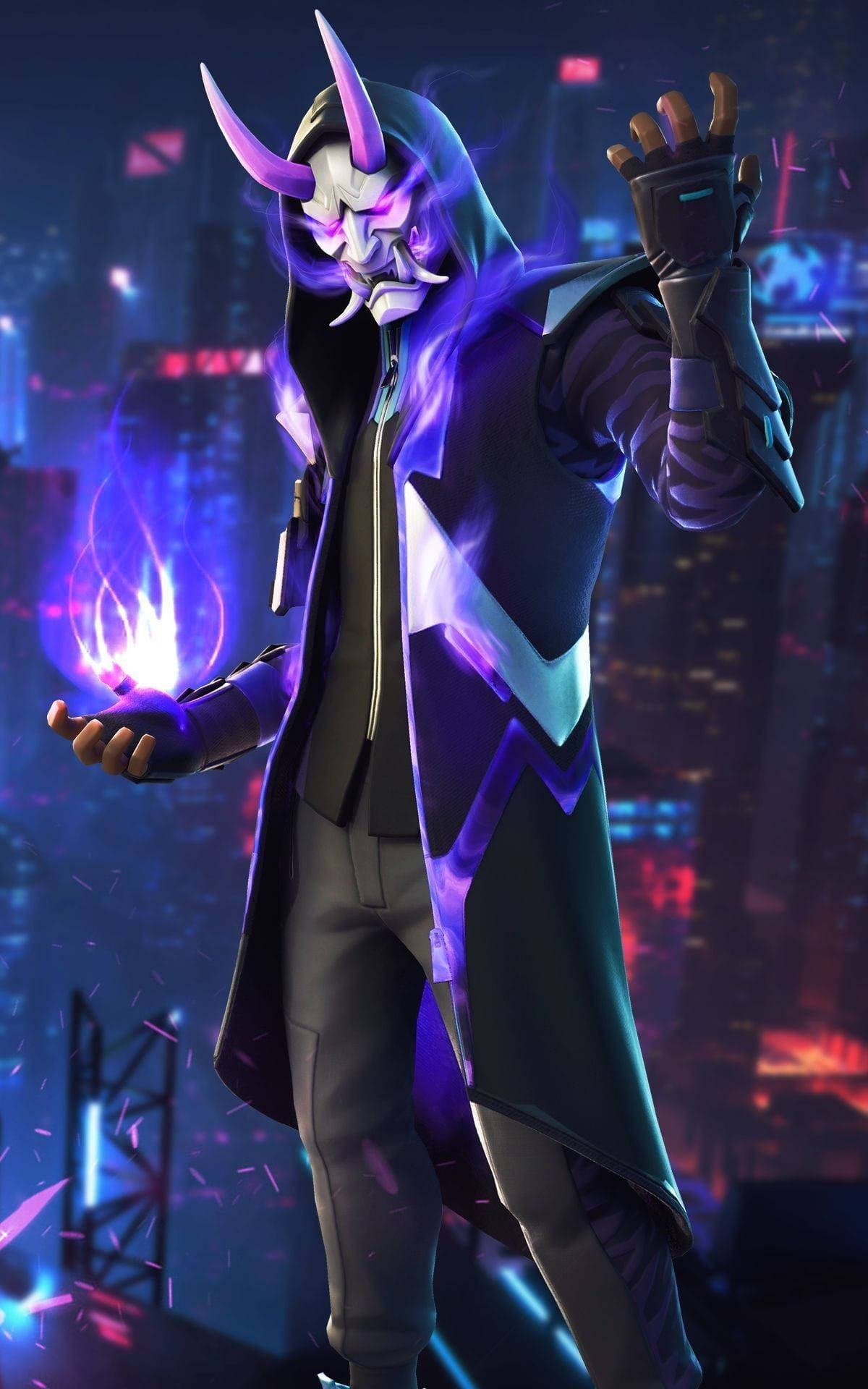 Fortnite PFP Masked Fade Outfit Wallpaper