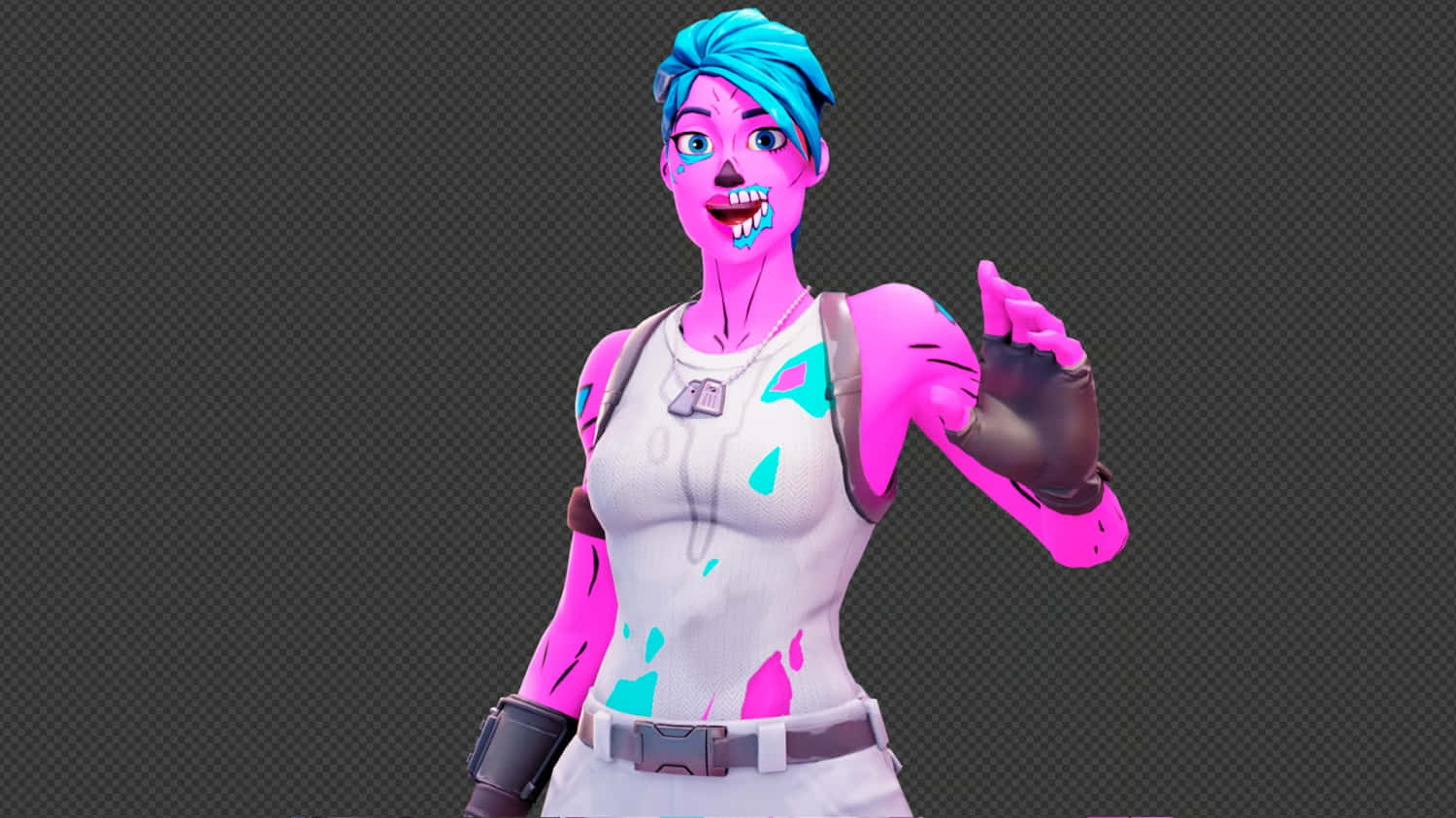 Fortnite Roze Ghoul Trooper Karakter Achtergrond