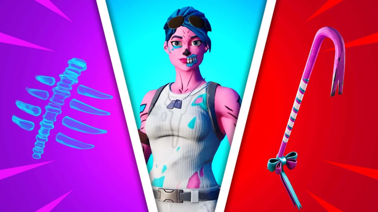 Fortnite Pink Ghoul Trooperand Candy Axe Wallpaper