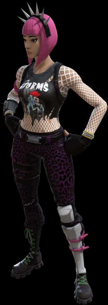 Fortnite Punk Character Outfit PNG