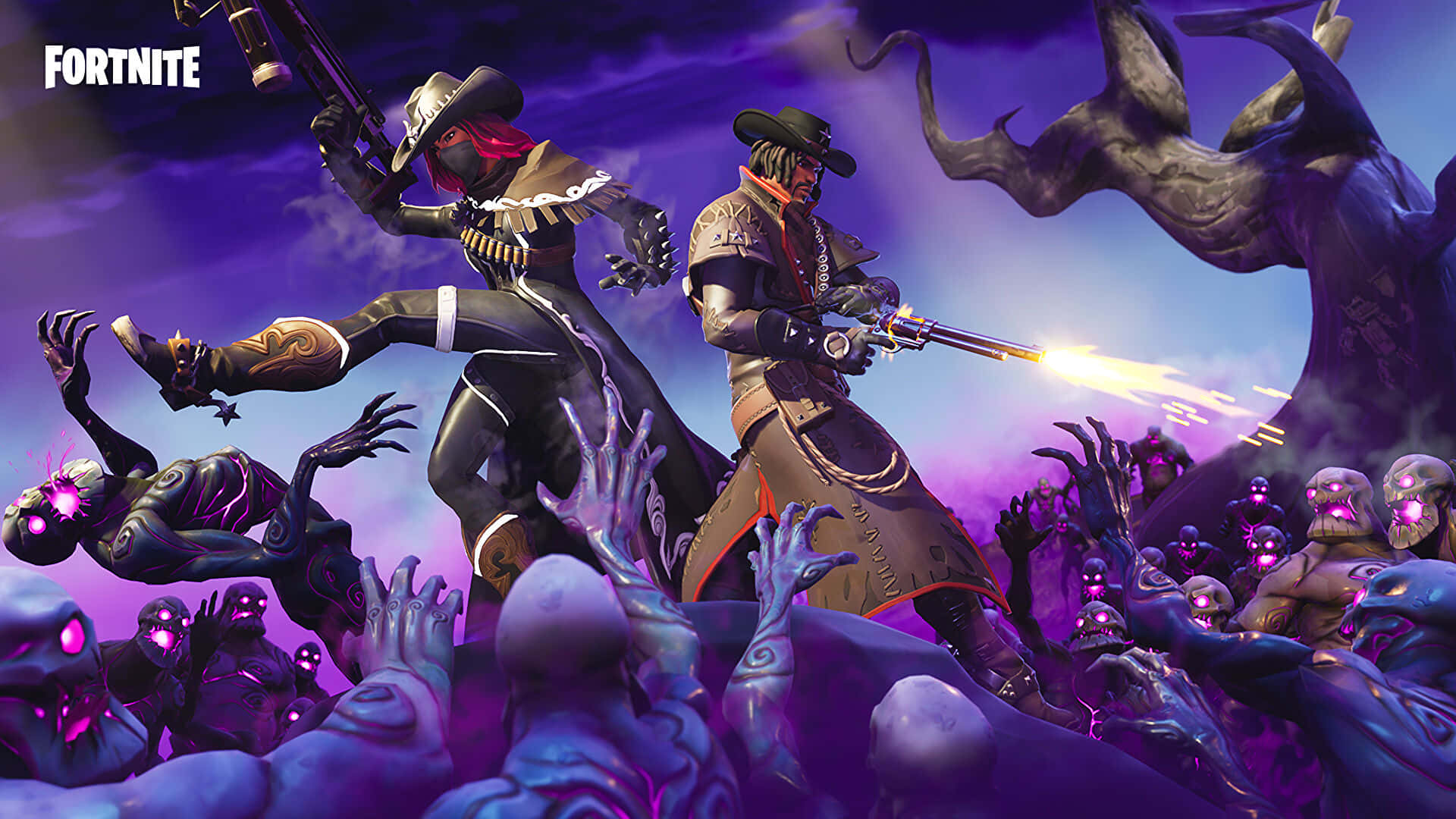 “Conquer the Battle Royale With Fortnite Purple” Wallpaper