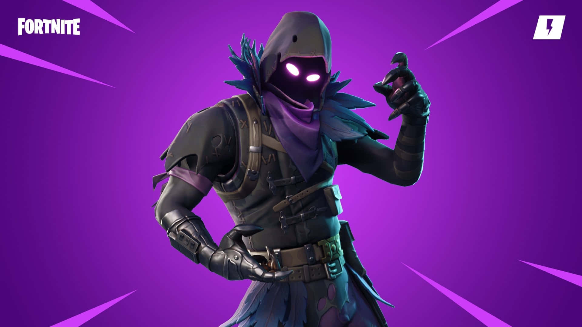 Play the popular game "Fortnite" with the Purple variant! Wallpaper