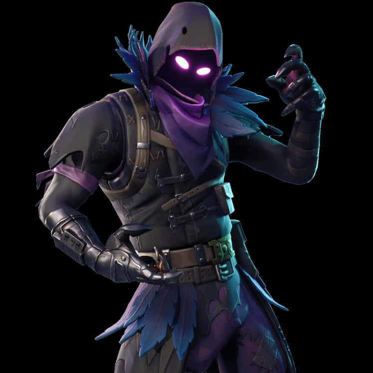 Download Fortnite Raven Skin Character | Wallpapers.com