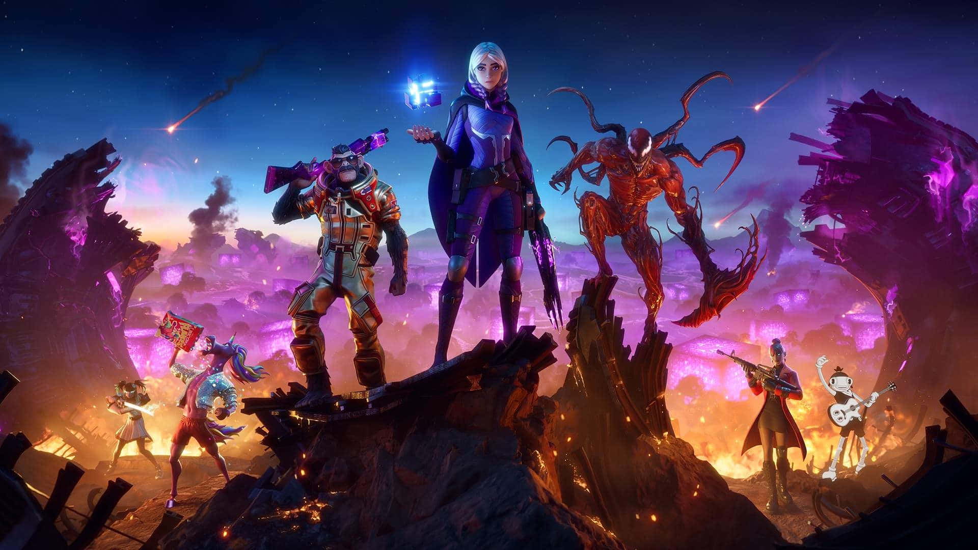 Take your gaming to the next level with the new Fortnite Season 4 Chapter 2! Wallpaper