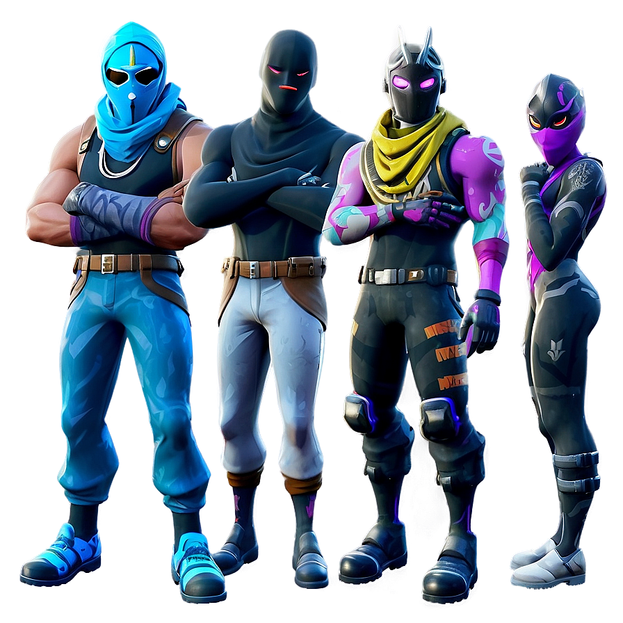 Fortnite Skins Collection Png Gxj1 PNG