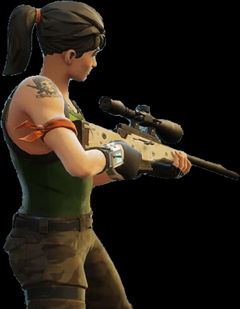 Fortnite Sniper Character Pose PNG