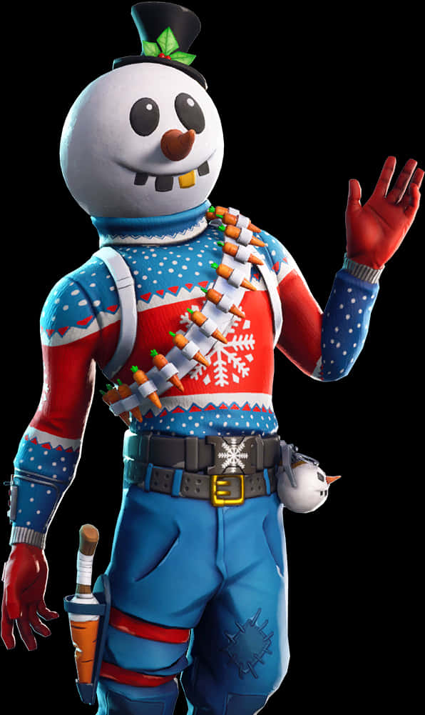 Fortnite Snowmando Outfit PNG