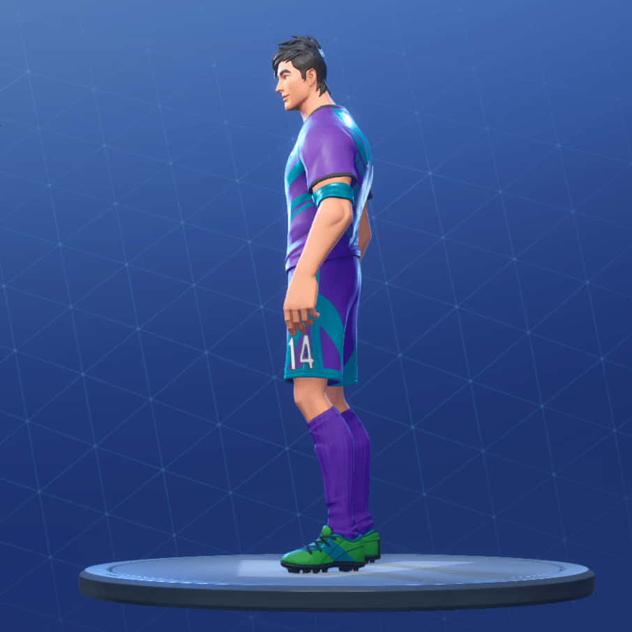 Take Your Team To Victory in the Dynamic Fortnite Soccer Skin Wallpaper