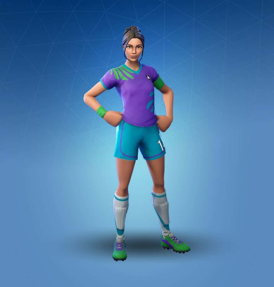 Show off your soccer spirit with the Fortnite Soccer Skin Wallpaper