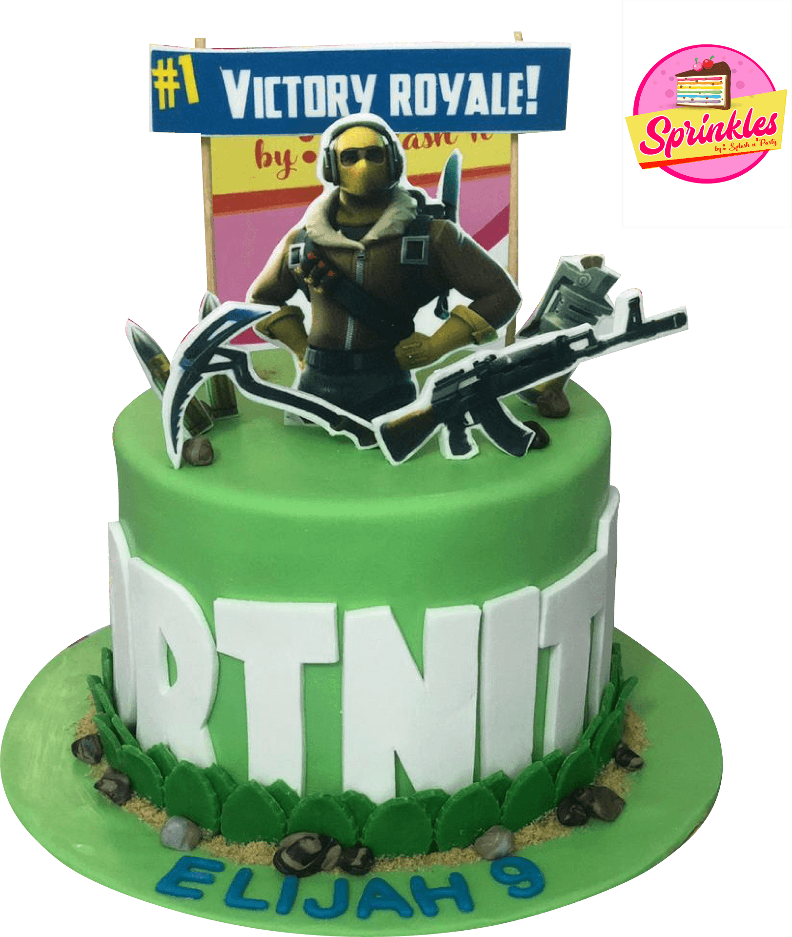 Fortnite Victory Royale Birthday Cake PNG