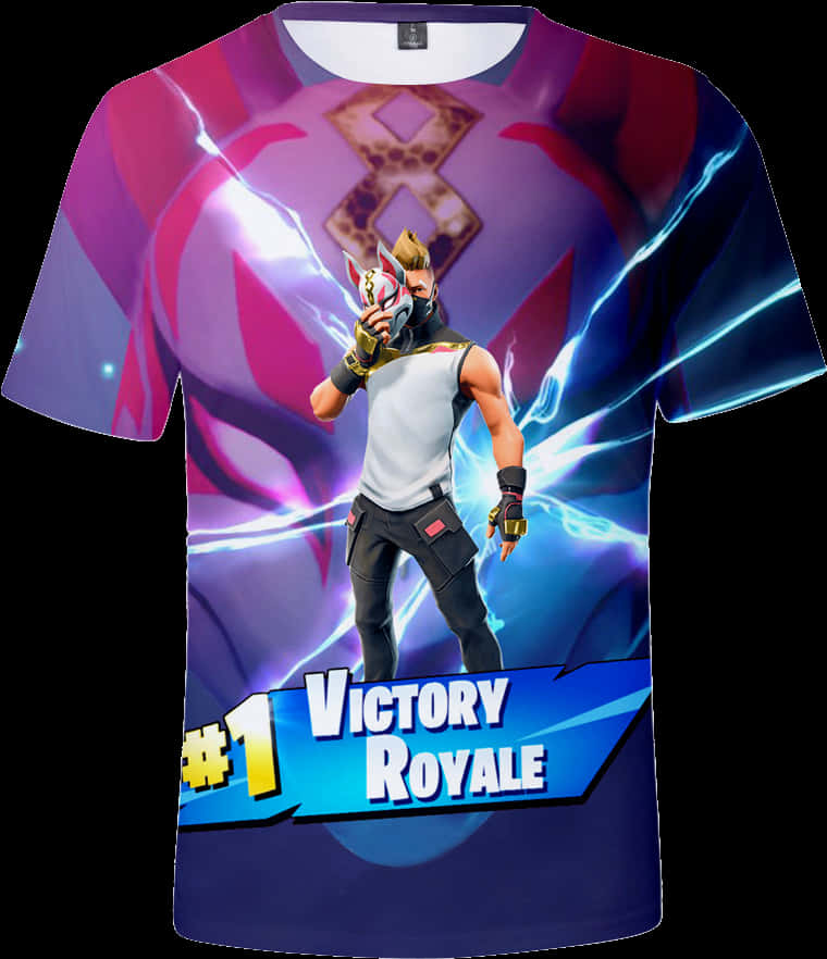 Fortnite Victory Royale Tshirt Design PNG