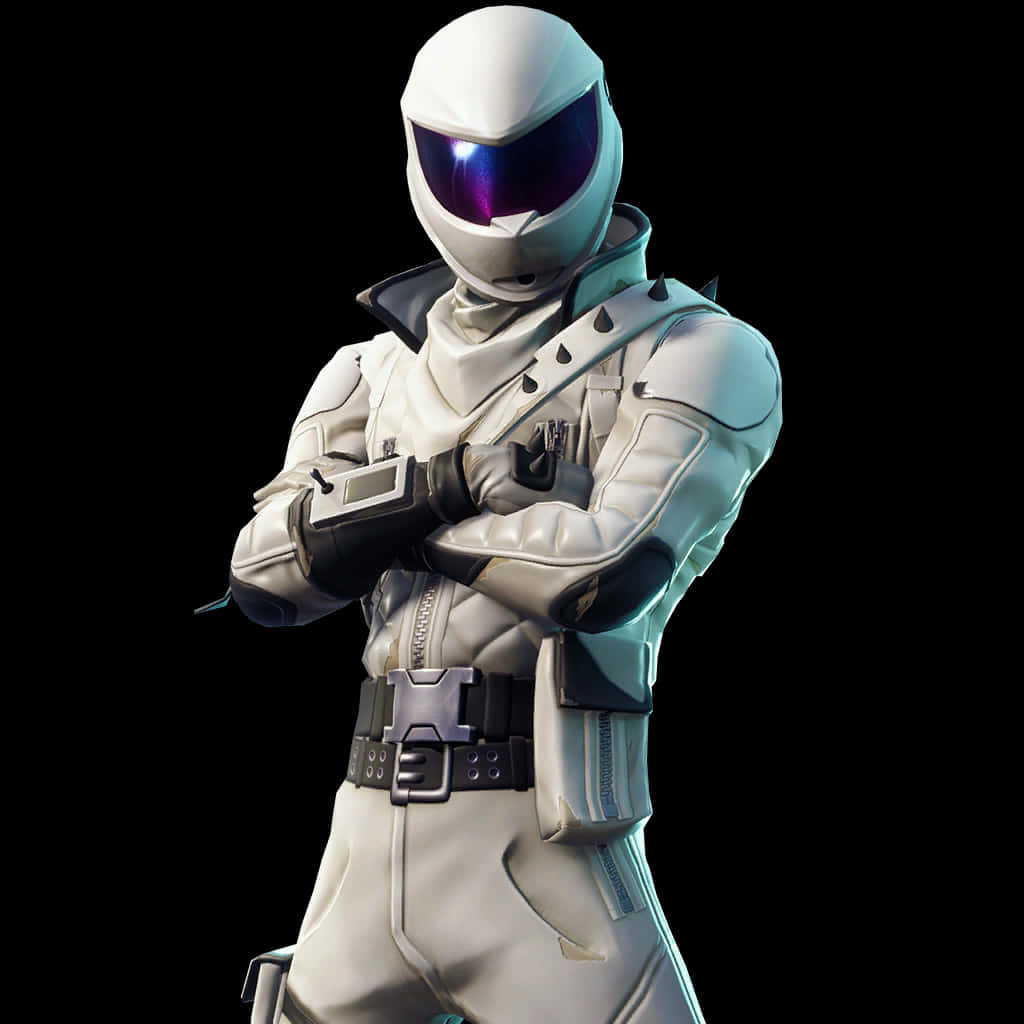 Fortnite Whiteout Skin Pose PNG