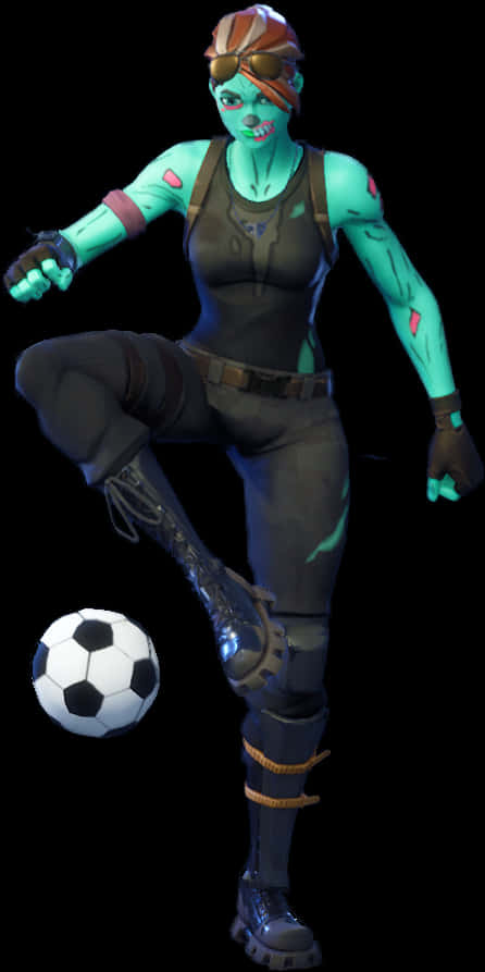 Fortnite Zombie Soccer Player Skin PNG