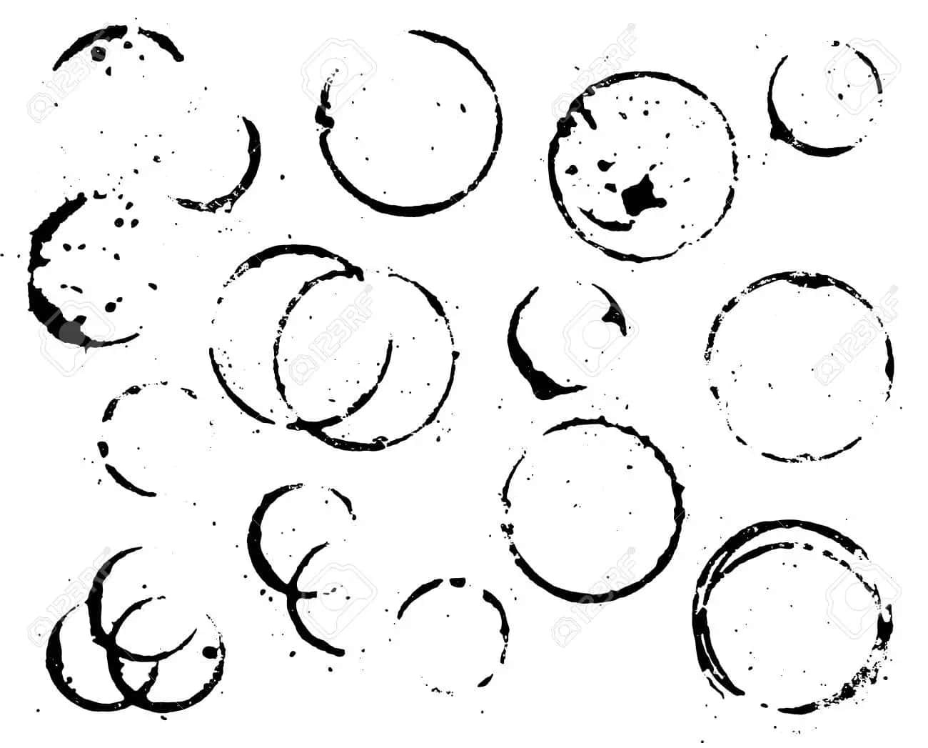 Fortuitous Circle Ink Marks Wallpaper