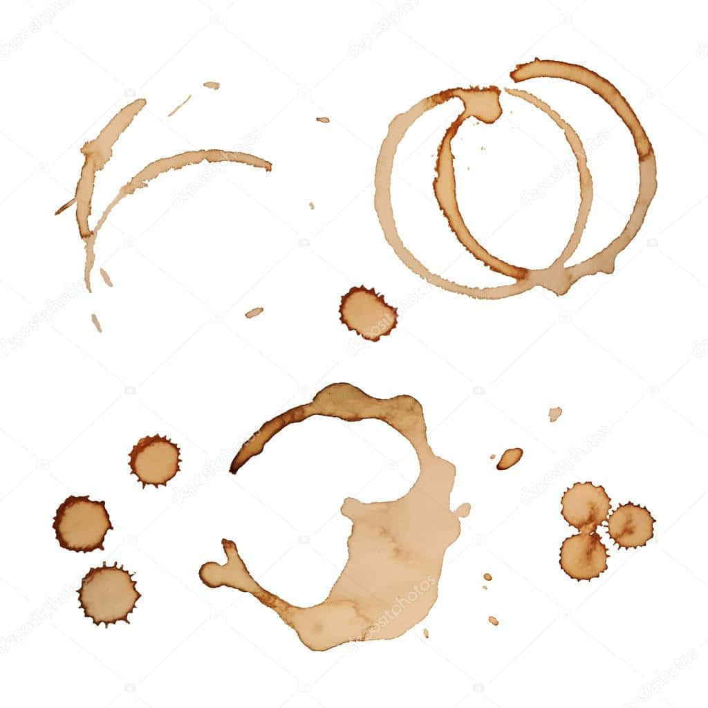 Fortuitous Coffee Cup Stains Wallpaper