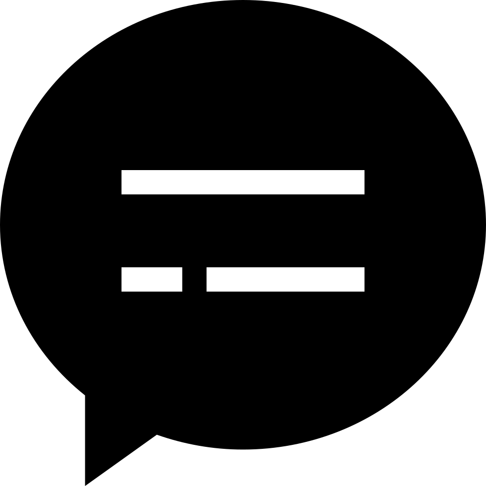 Forum Message Bubble Icon PNG