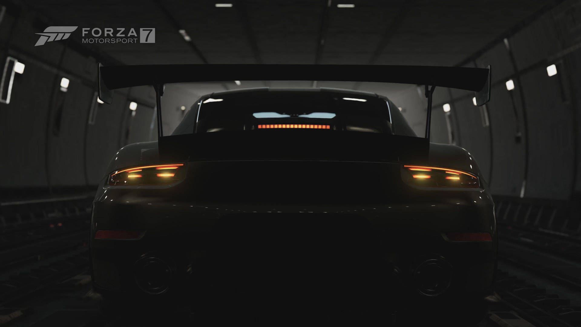 Forza 7 Race Car Tail Lights Wallpaper