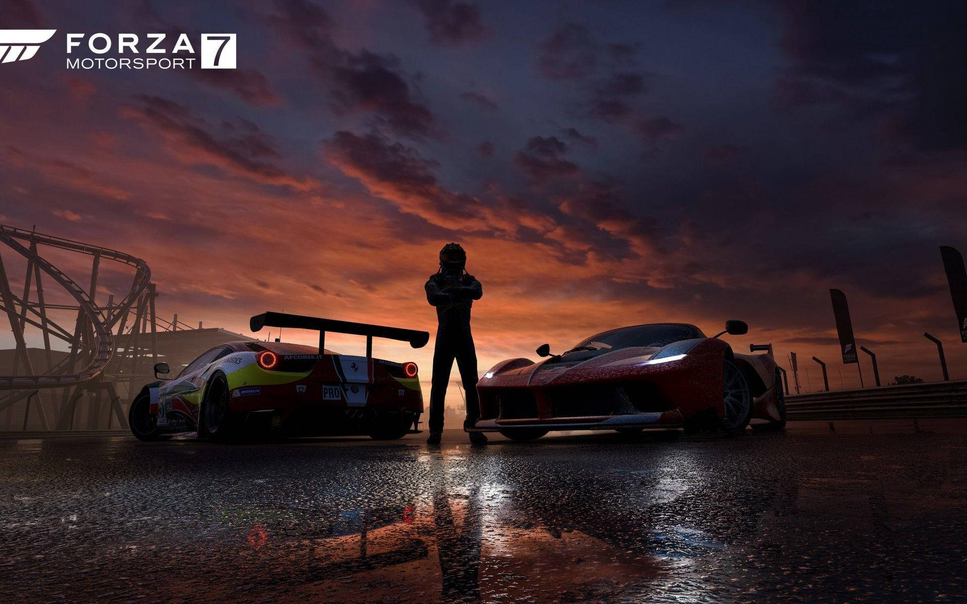 Forza 7 Rider Silhouette Wallpaper