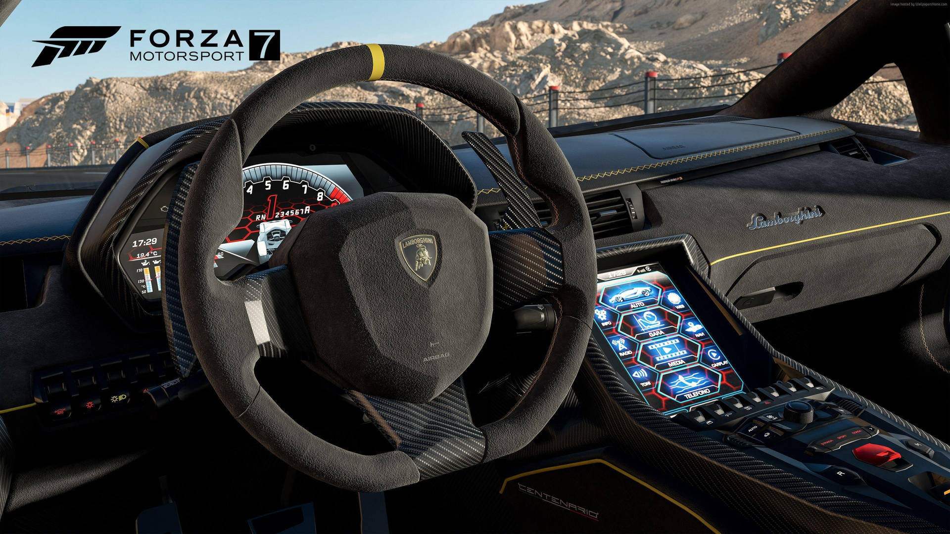 Forza 7 Steering Wheel Wallpaper