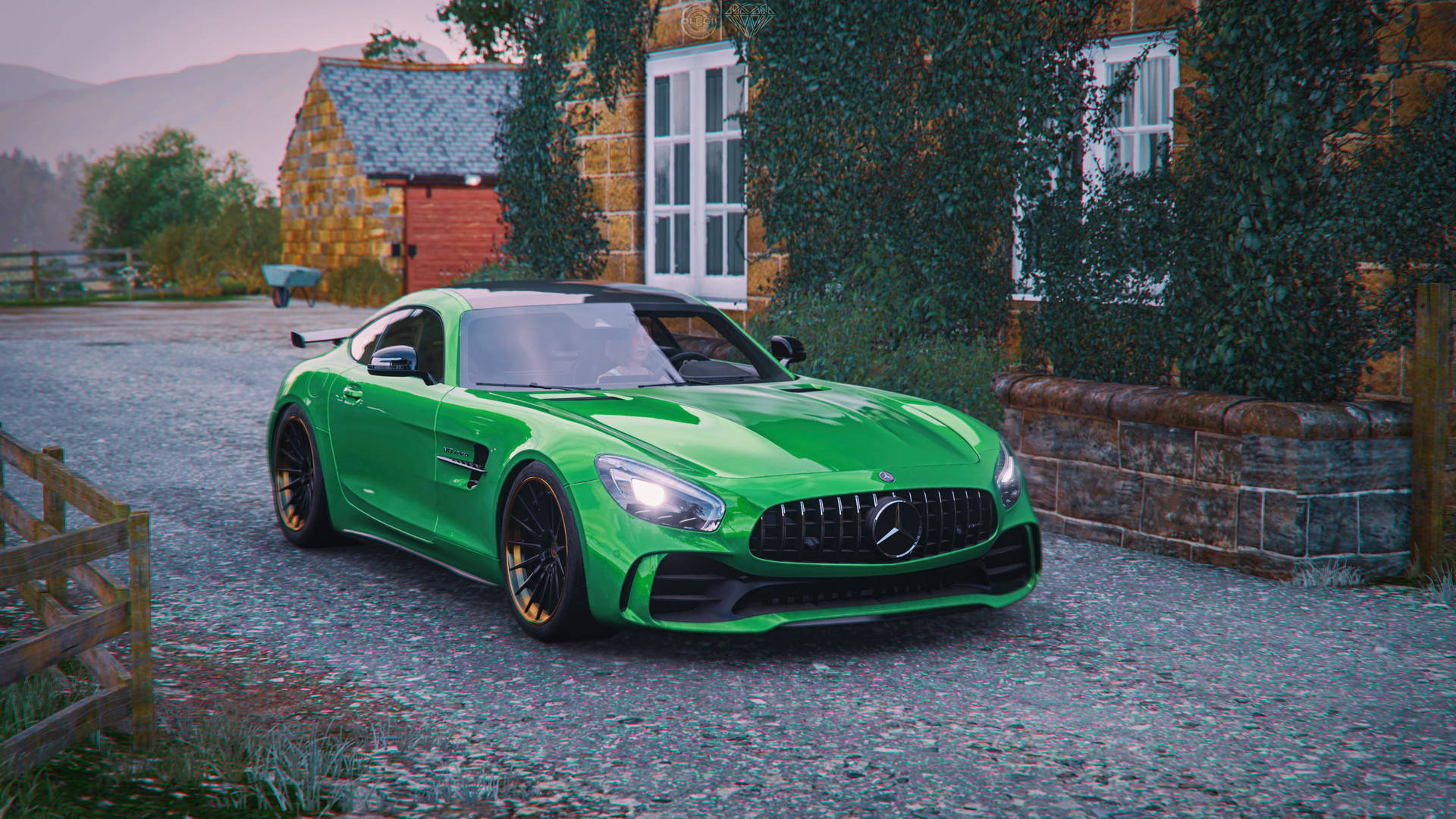 Caption: Exceptional Performance - Mercedes AMG in Forza Horizon 4 Wallpaper