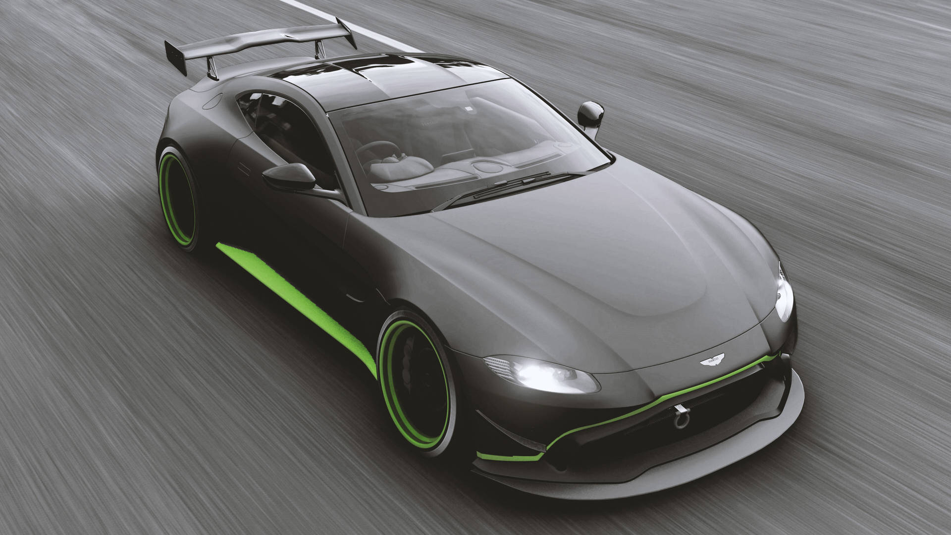 Forzahorizon 4 4k Aston Martin Gröna Dekaler. Wallpaper