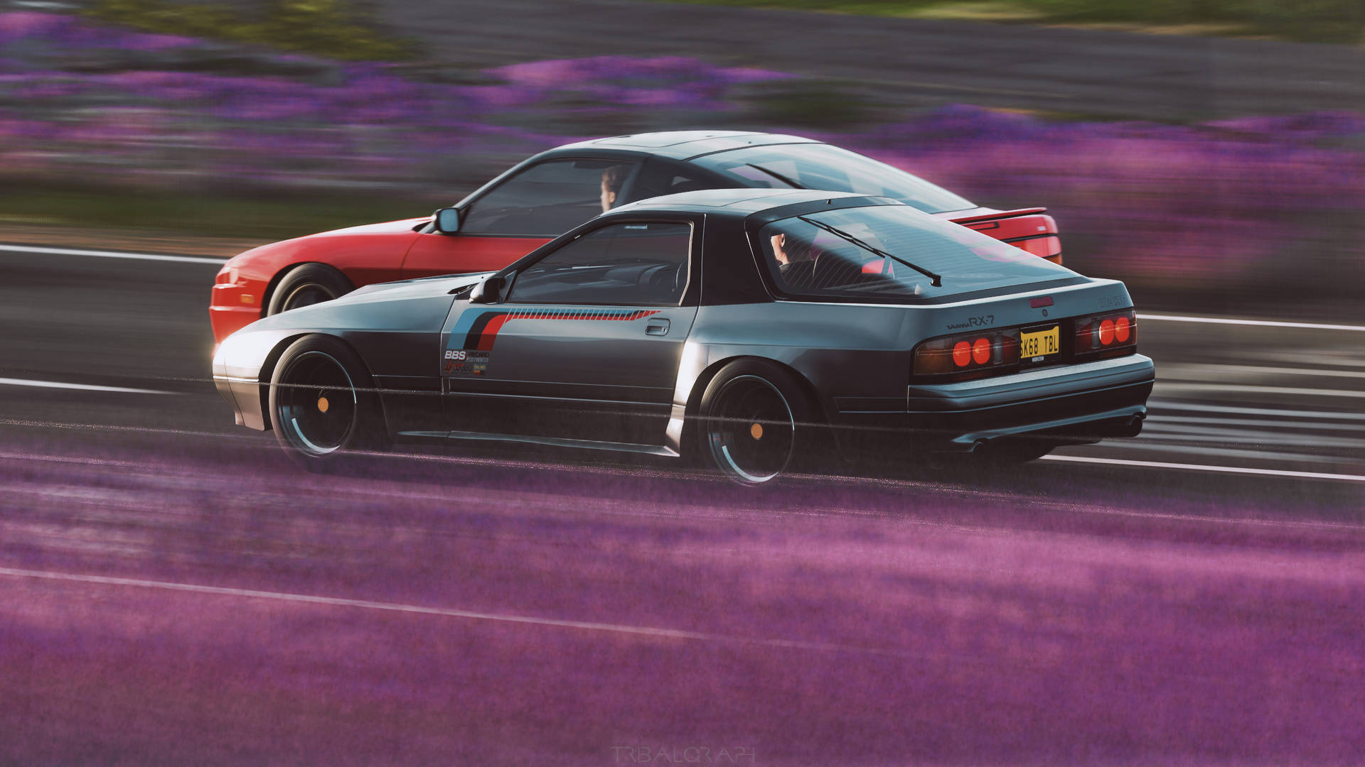 4K klassiske konkurrerende biler tapet Forza Horizon 4 Wallpaper
