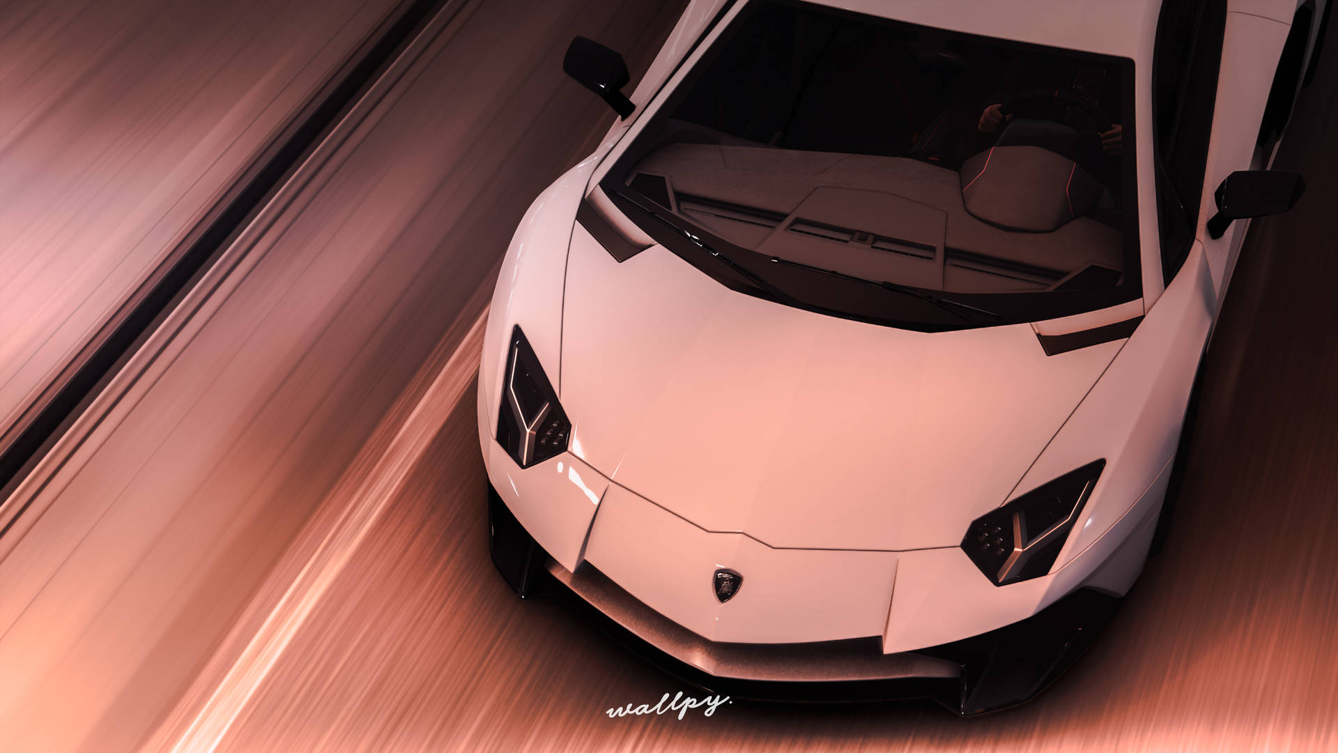 Forzahorizon 4 Lamborghini Aventador Blanco En 4k. Fondo de pantalla