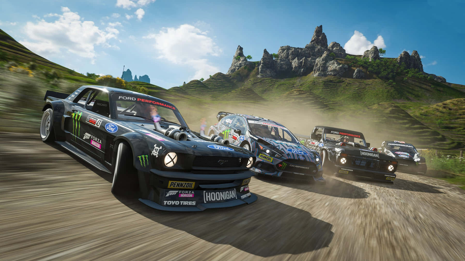 A Screenshot Of A Dirt Rally Game Wallpaper