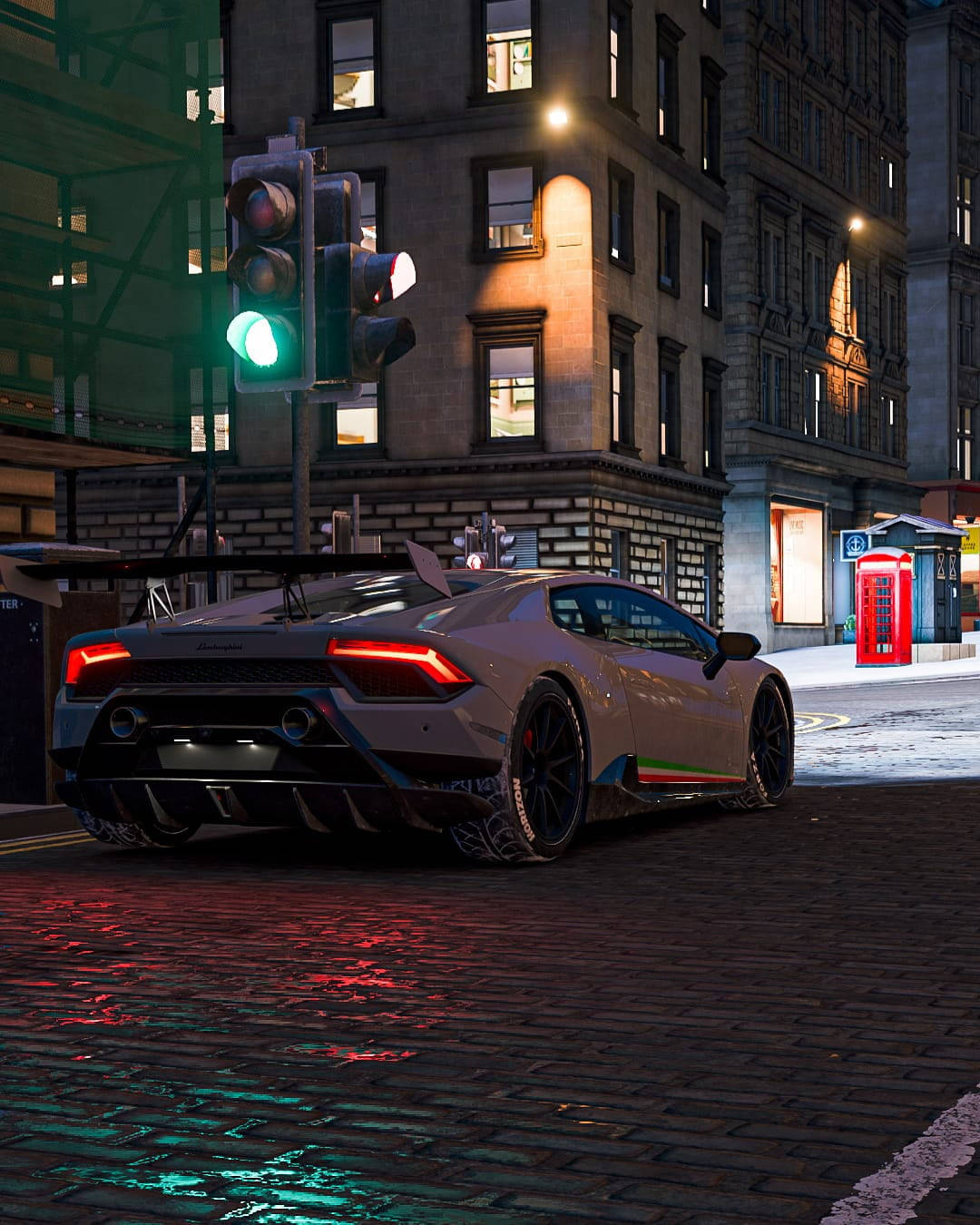 Caption: An exhilarating ride with Forza Horizon 4 - Lamborghini Huracan Performante Wallpaper