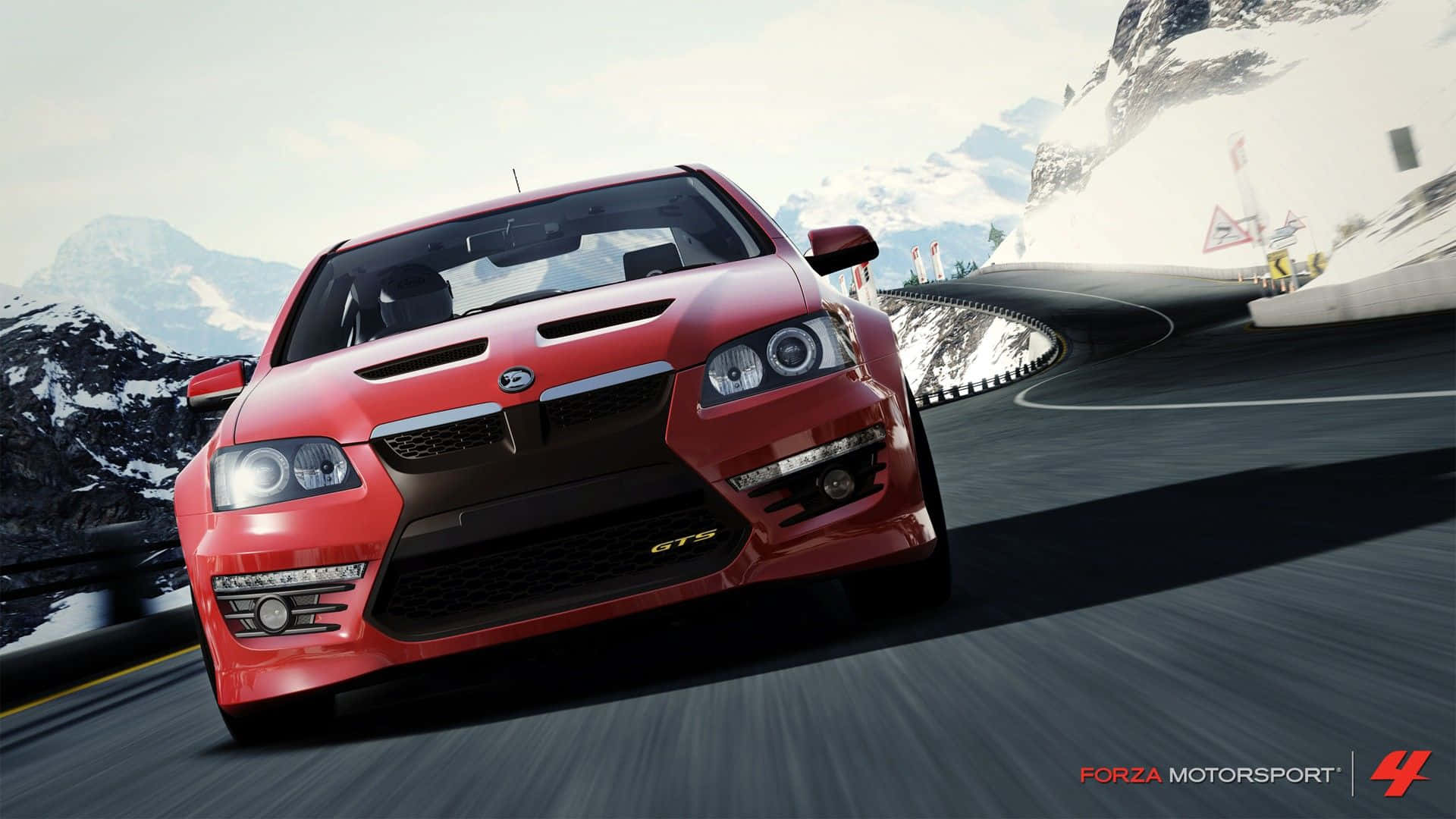 Forza Motorsport 4 HSV GTS viser realistisk kørsel. Wallpaper