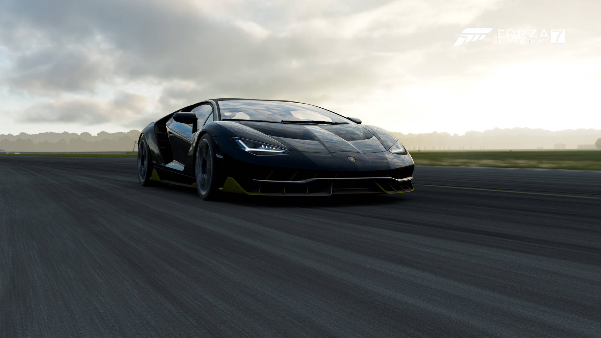 Download Forza Motorsport 7 Black Lamborghini Centenario Wallpaper |  