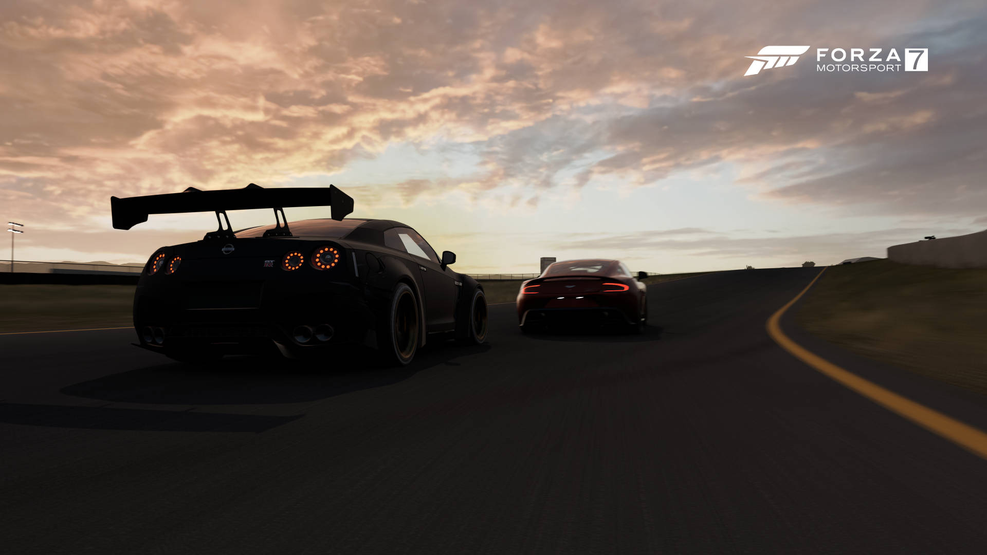 Forza Motorsport 7 Cars Silhouette Wallpaper