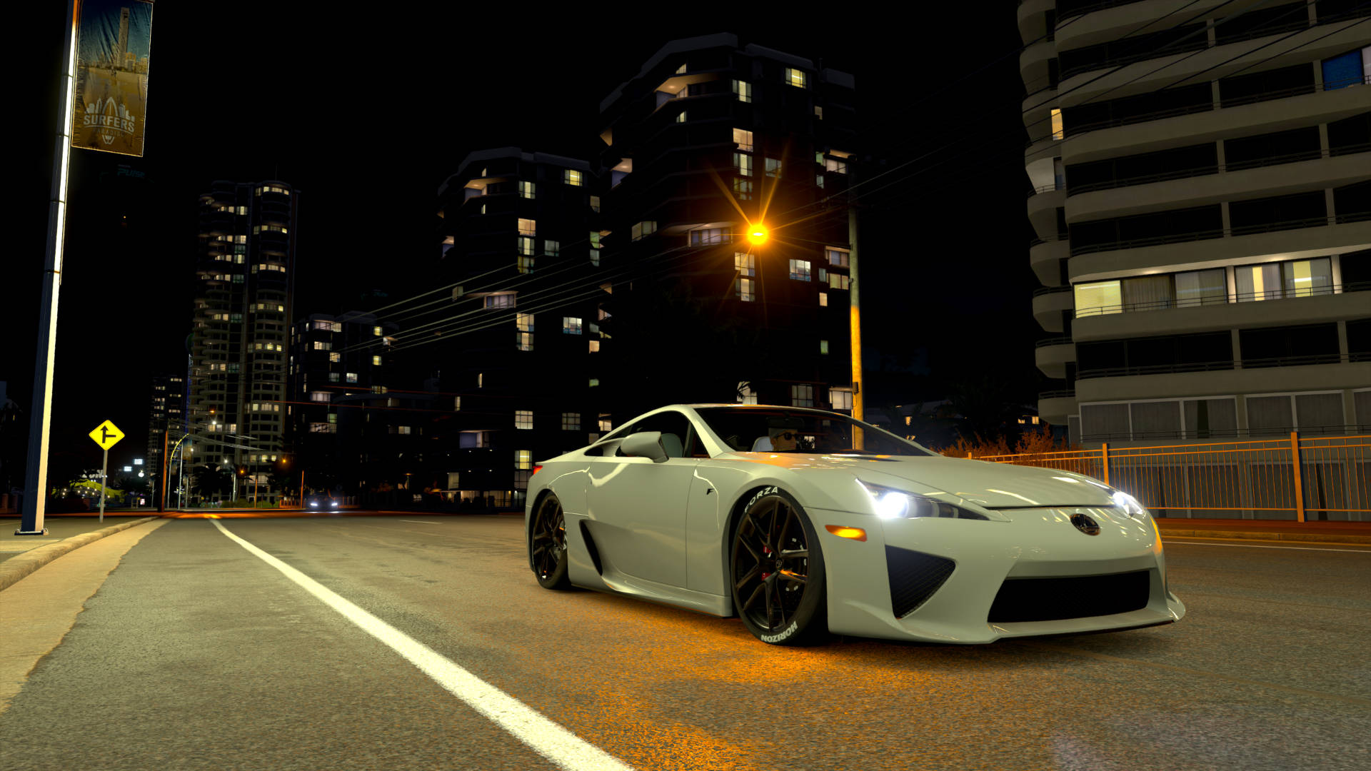 Forza Motorsport 7 Lexus Night Driving Wallpaper
