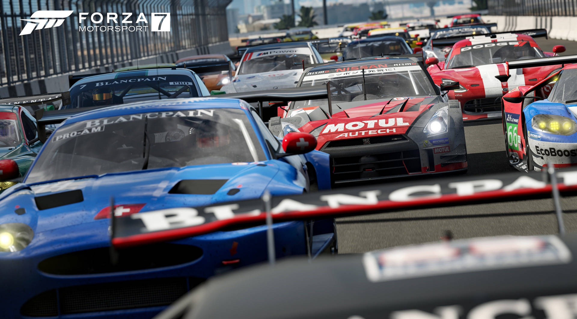 Forzamotorsport 7 Racing Cars: Forza Motorsport 7 Racing Bilar Wallpaper