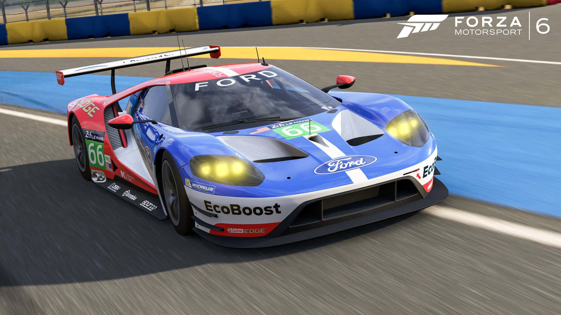 Ford GT Racing Game  Bliv en del af racingscenen Wallpaper