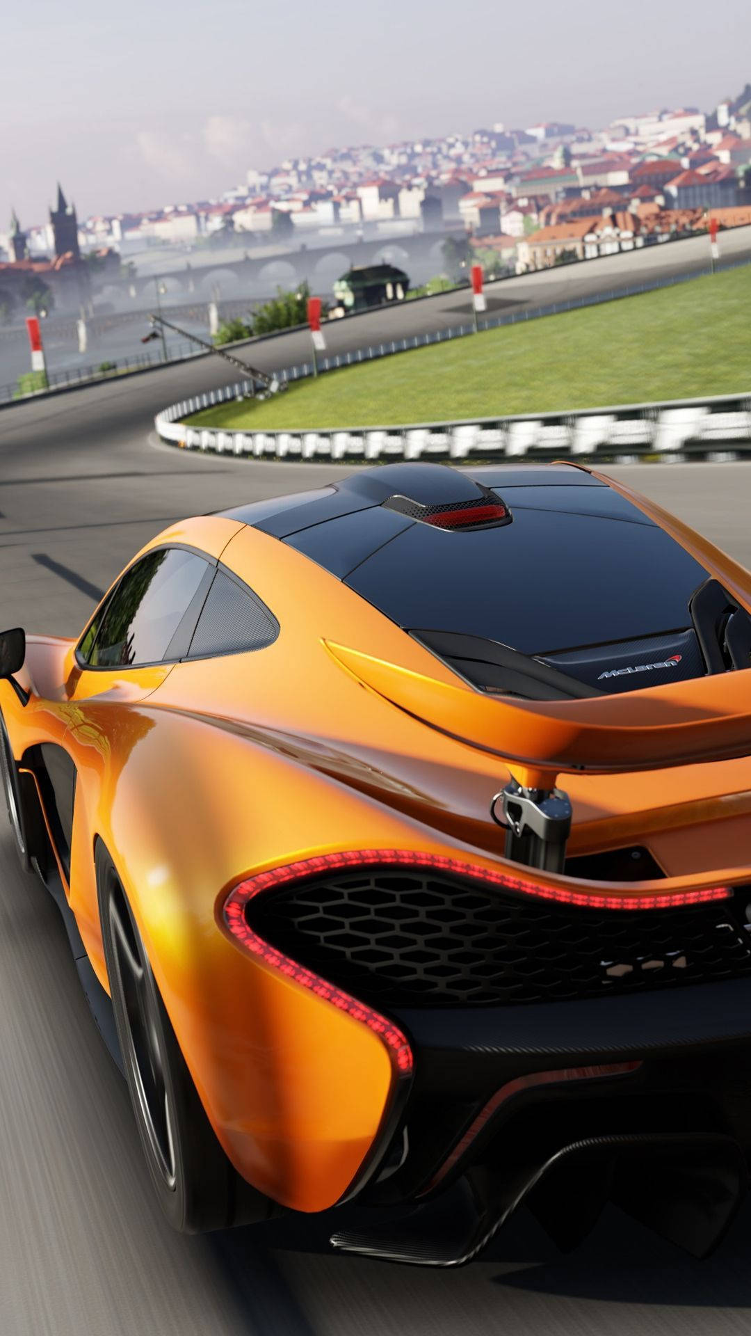 Forza Orange Race Car Iphone Wallpaper
