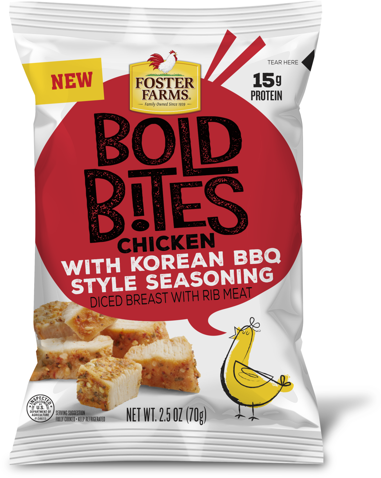 Foster Farms Bold Bites Korean B B Q Chicken Packaging PNG