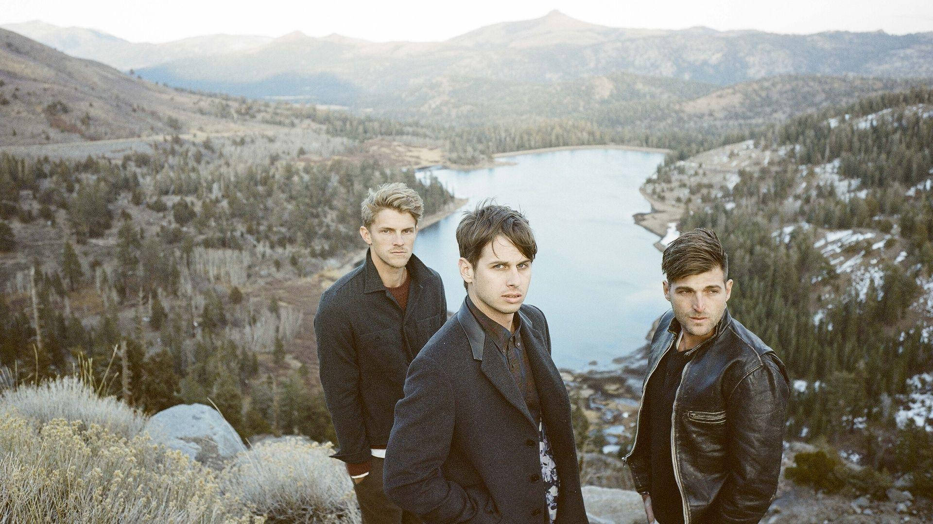 Foster The People With Lake View Wallpaper