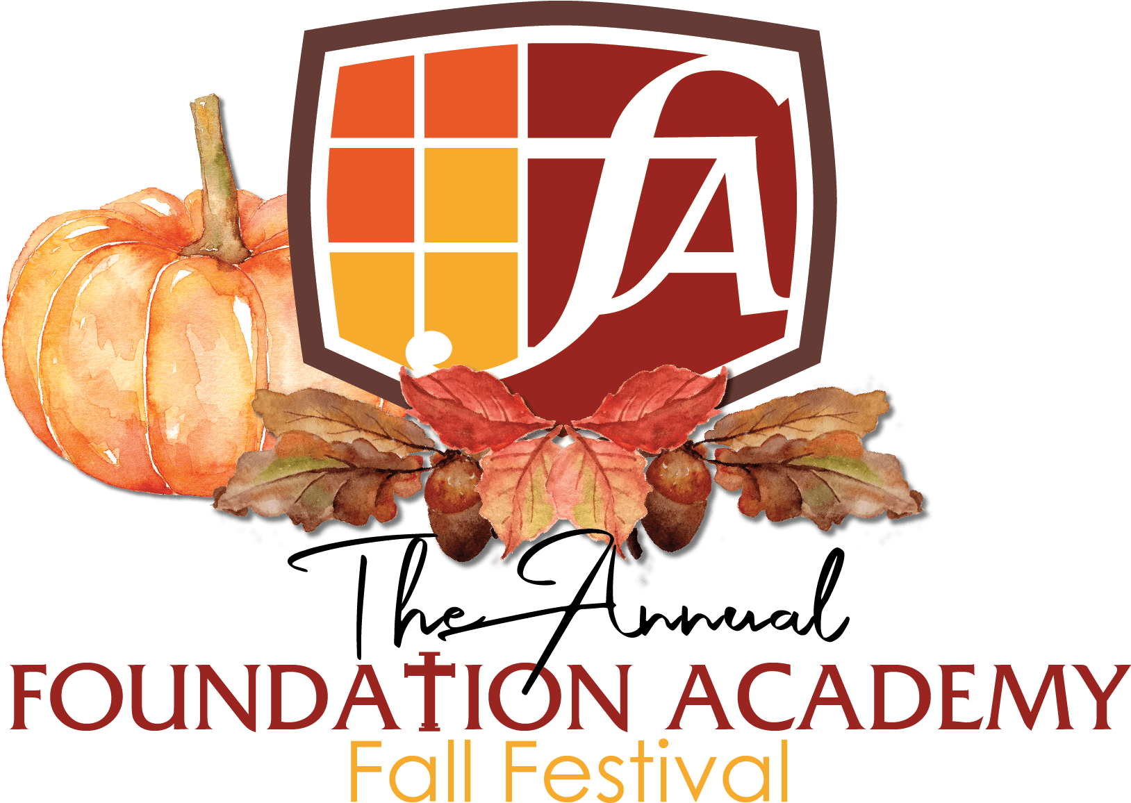 Foundation Academy Fall Festival Logo PNG