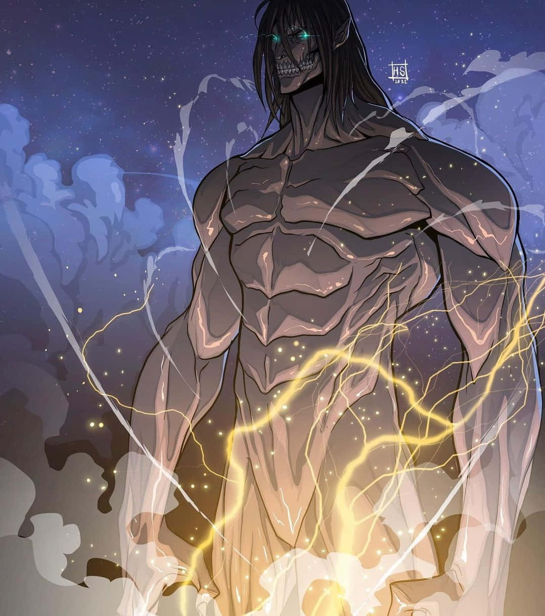 Look at the power of the Founding Titan Wallpaper