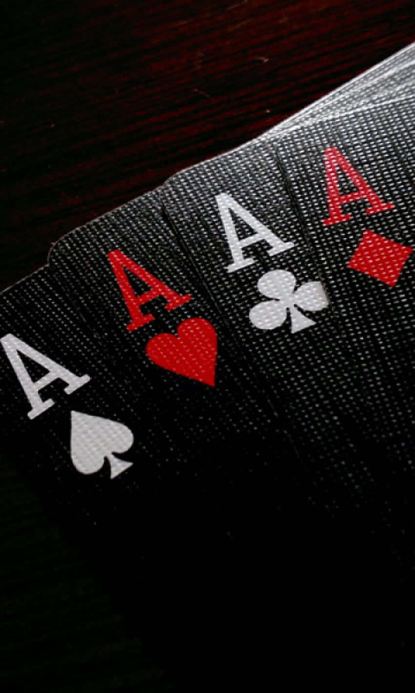 Four Aces Playing Cards Wallpaper