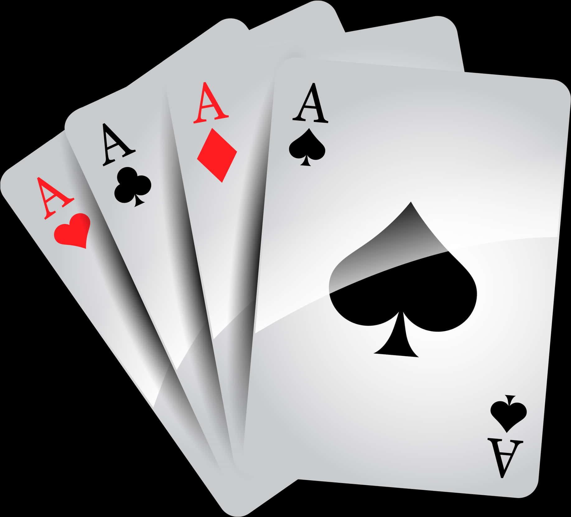 Four Aces Playing Cards PNG