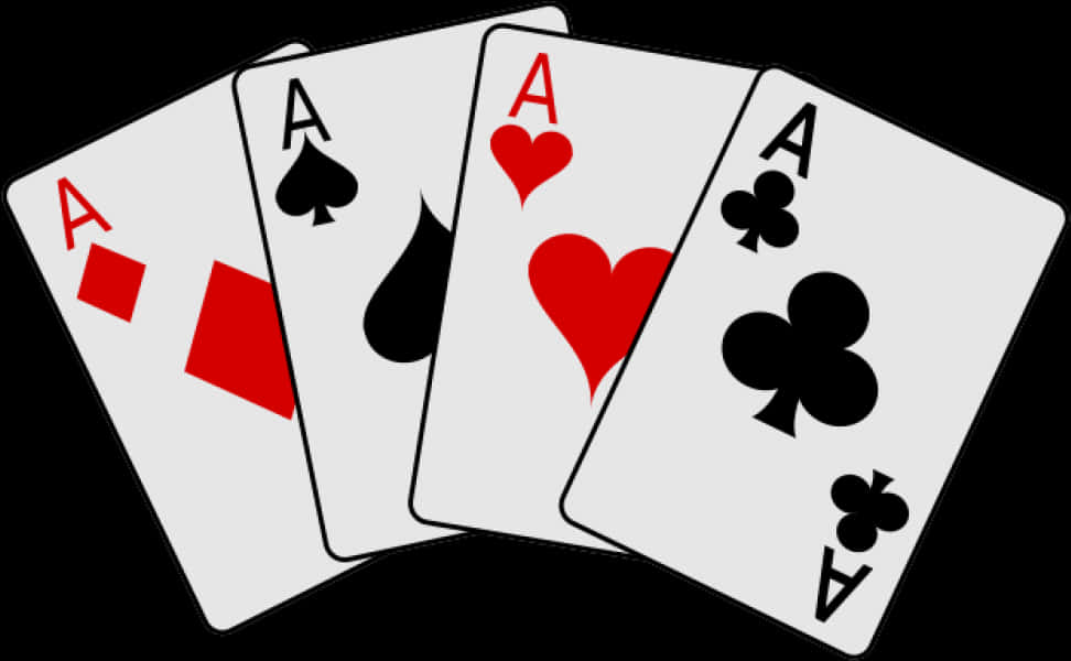 Four Aces Playing Cards PNG