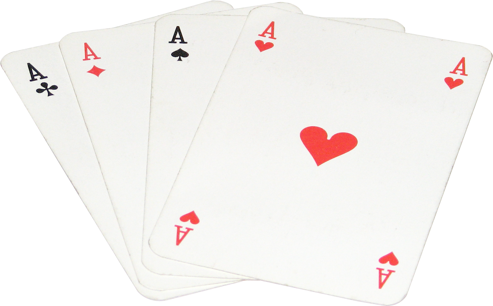 Four Aces Poker Hand PNG